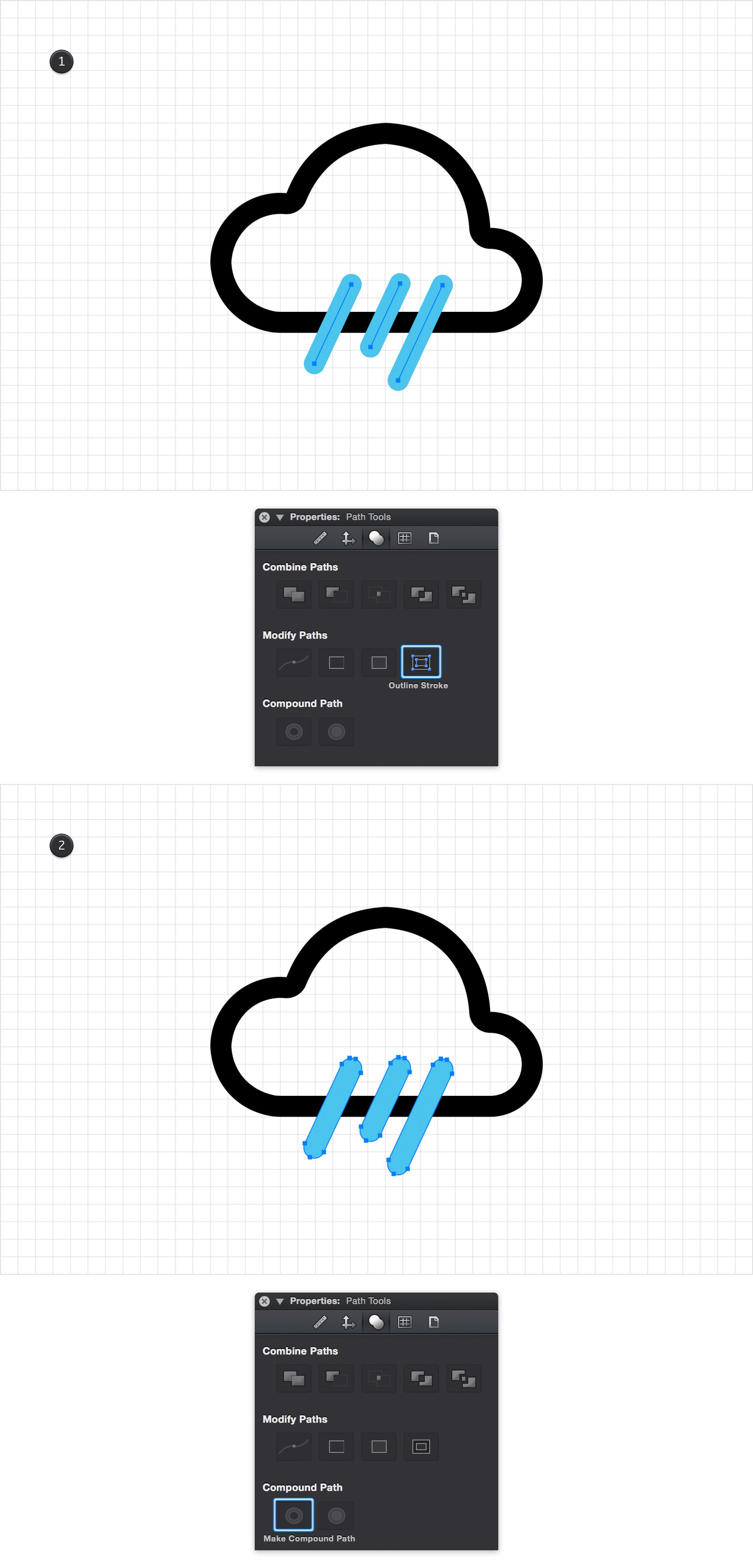 Graphic - Create a Set of Flat Weather Icons