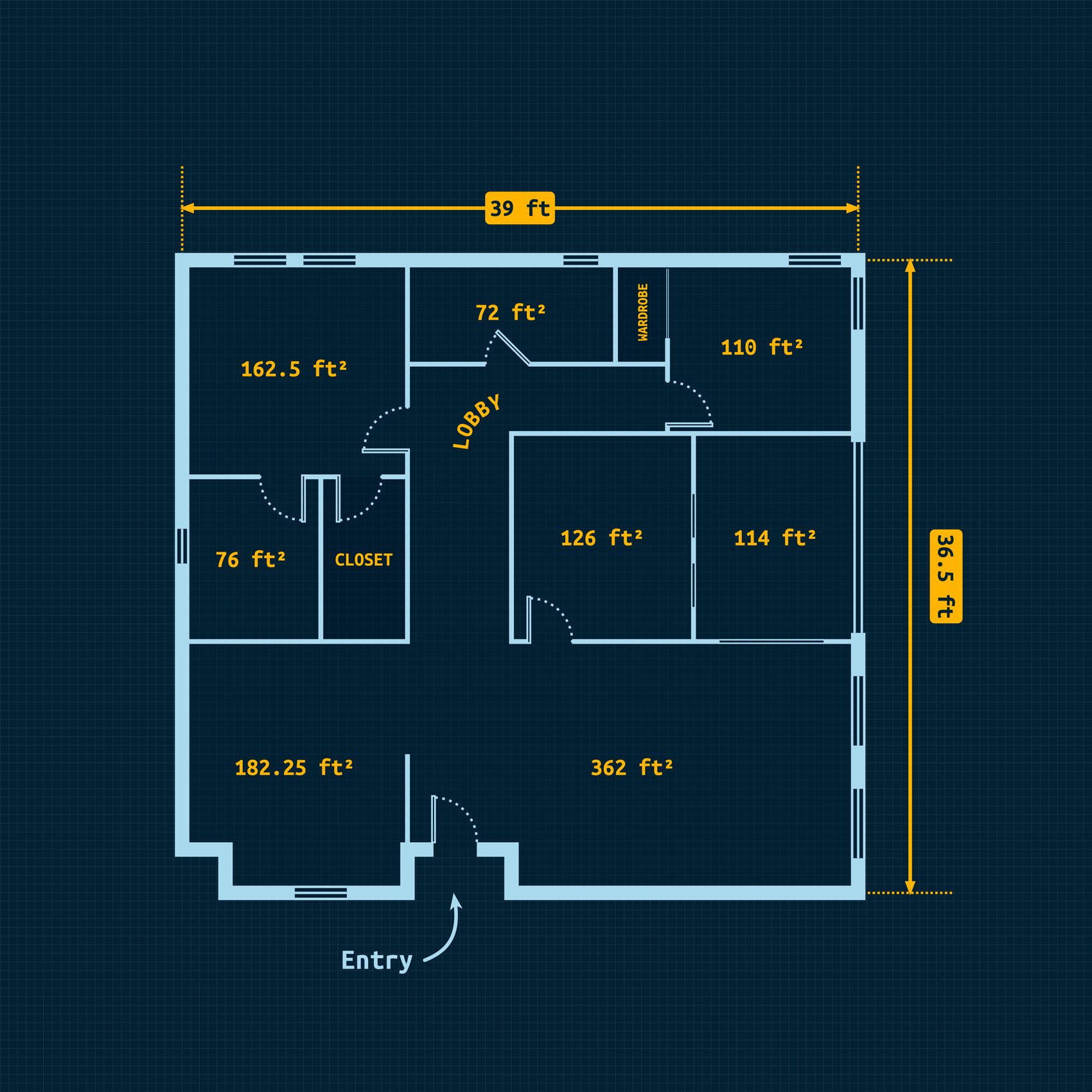 Simple Floor Plan With Dimensions Floor Roma