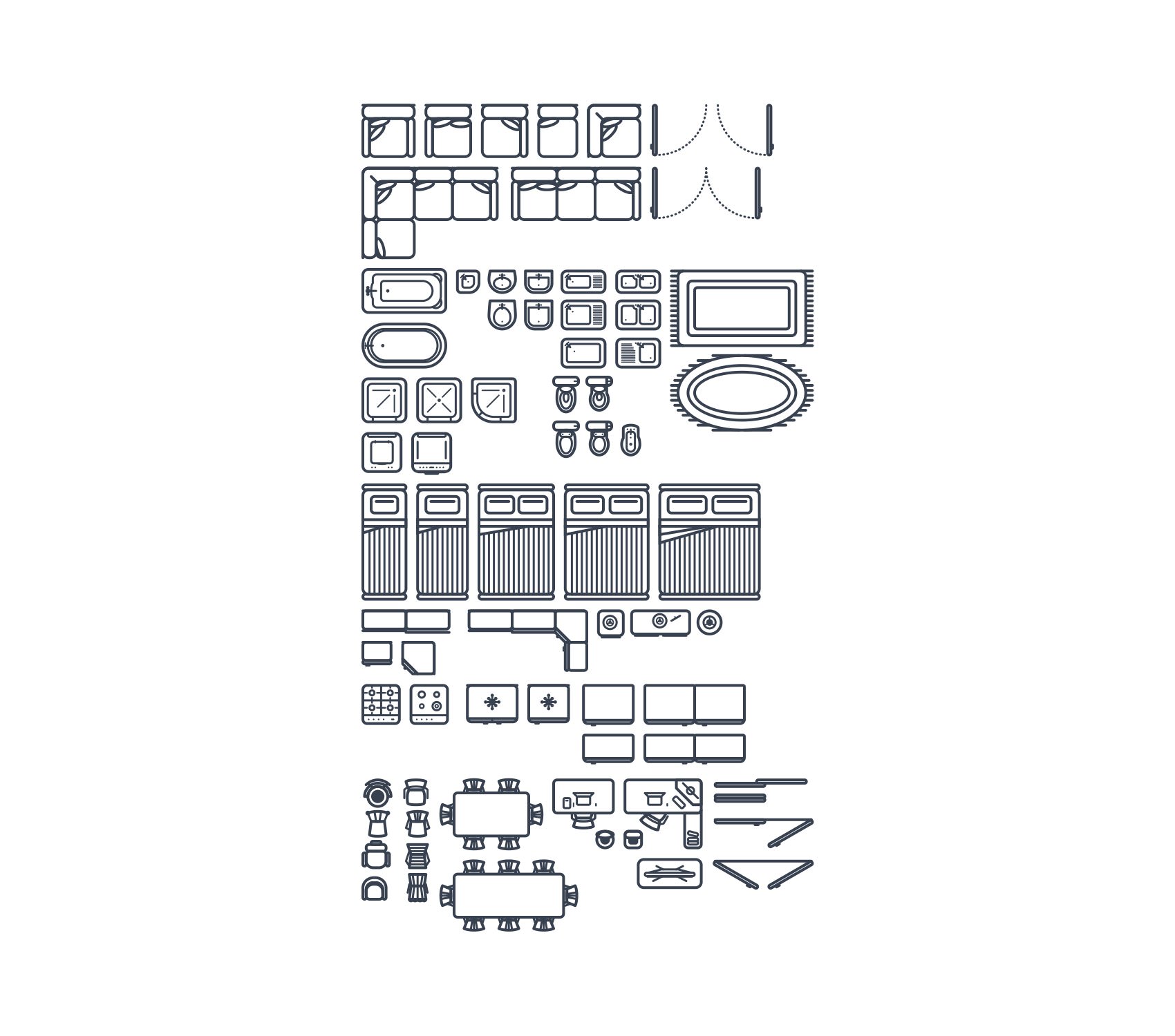 Graphic - Create a Set of Indoor Floor Plan Shapes